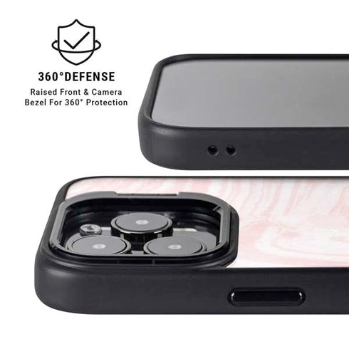 Pink Marbling iPhone 14 Pro Max Kickstand Case