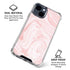 Pink Marbling iPhone 15 Clear Case
