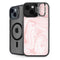 Pink Marbling iPhone 15 Kickstand Case