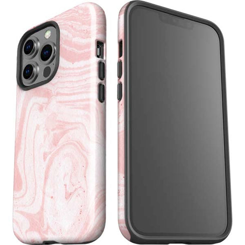 Pink Marbling iPhone 15 Pro Impact Case