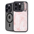 Pink Marbling iPhone 15 Pro Kickstand Case