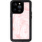 Pink Marbling iPhone 15 Pro Waterproof Case