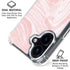 Pink Marbling iPhone 16 Plus Clear Case