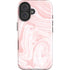 Pink Marbling iPhone 16 Plus Impact Case
