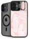 Pink Marbling iPhone 16 Plus Kickstand Case
