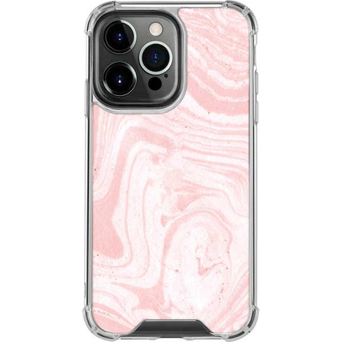 Pink Marbling iPhone 16 Pro Clear Case