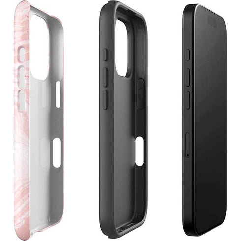 Pink Marbling iPhone 16 Pro Impact Case