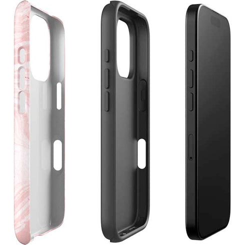 Pink Marbling iPhone 16 Pro Max Impact Case