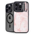 Pink Marbling iPhone 16 Pro Max Kickstand Case