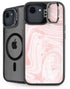 Pink Marbling iPhone 16e Kickstand Case