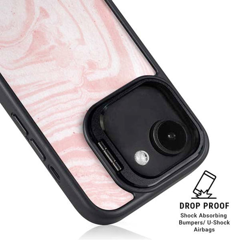 Pink Marbling iPhone 16e Kickstand Case