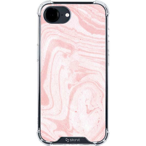 Pink Marbling iPhone 16e Clear Case