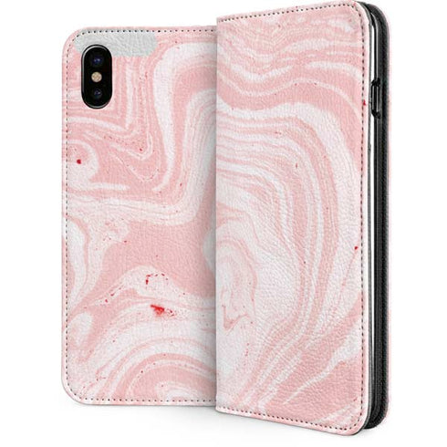 Pink Marbling iPhone 8 Folio Case