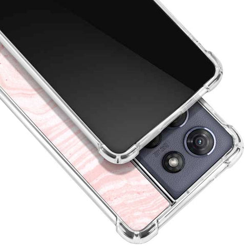 Pink Marbling Moto G 5G (2025) Clear Case