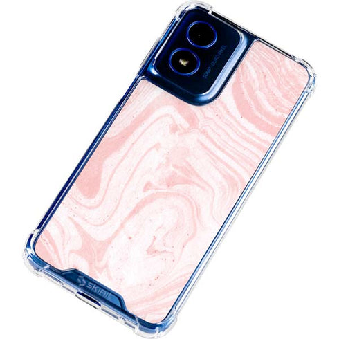 Pink Marbling Moto G 5G (2024) Clear Case