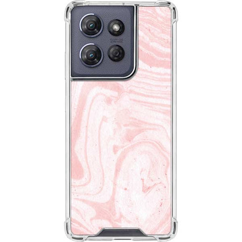Pink Marbling Moto G Power 5G (2025) Clear Case