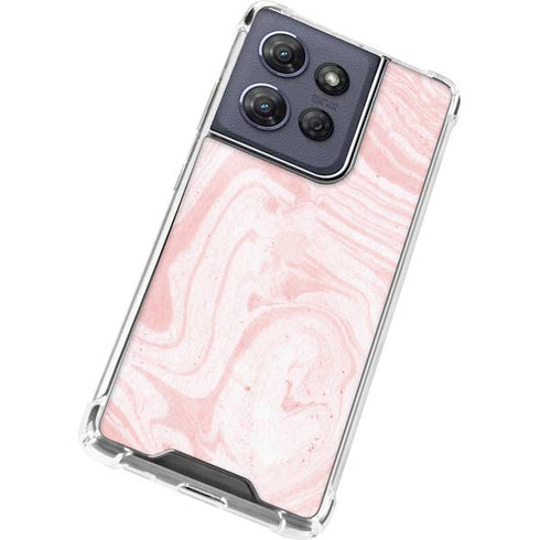 Pink Marbling Moto G Power 5G (2025) Clear Case