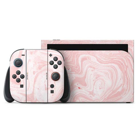 Pink Marbling Nintendo Skins