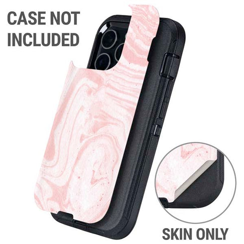 Pink Marbling Otterbox Defender iPhone Skin