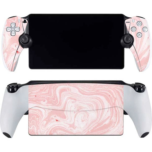 Pink Marbling PlayStation Portal Remote Player Skin