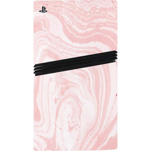Pink Marbling PS5 Pro Disk Console Skin