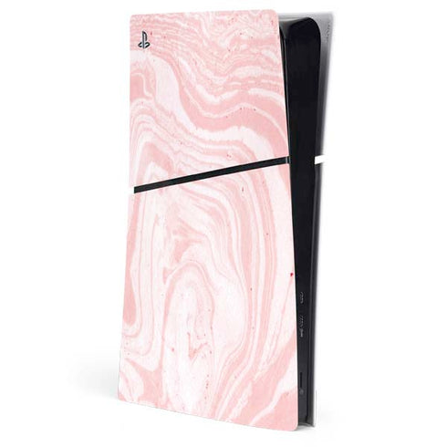 Pink Marbling PS5 Slim Digital Edition Console Skin