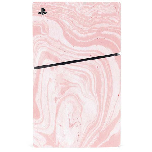 Pink Marbling PS5 Slim Digital Edition Console Skin