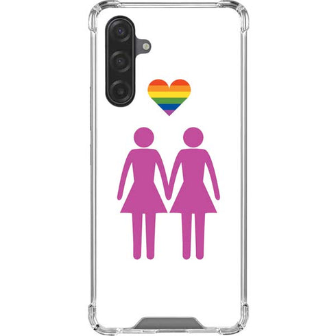 Pink Pride Galaxy A17 Clear Case