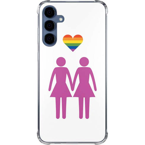 Pink Pride Galaxy A35 5G Clear Case