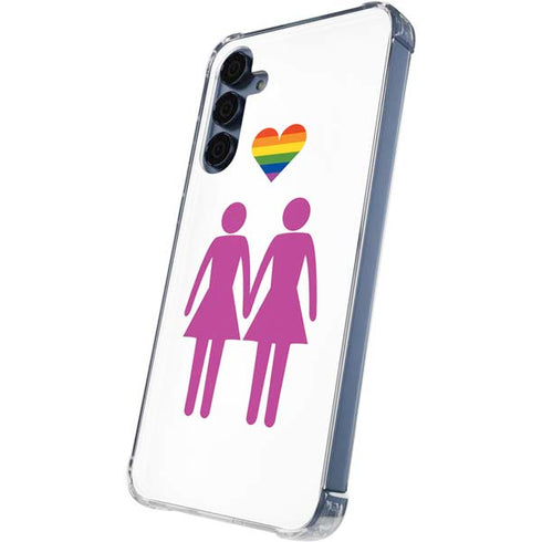 Pink Pride Galaxy A55 5G Clear Case