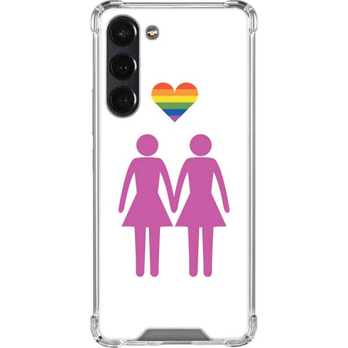 Pink Pride Galaxy S24 FE Clear Case