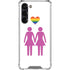 Pink Pride Galaxy S24 FE Clear Case