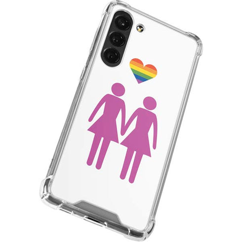 Pink Pride Galaxy S24 FE Clear Case