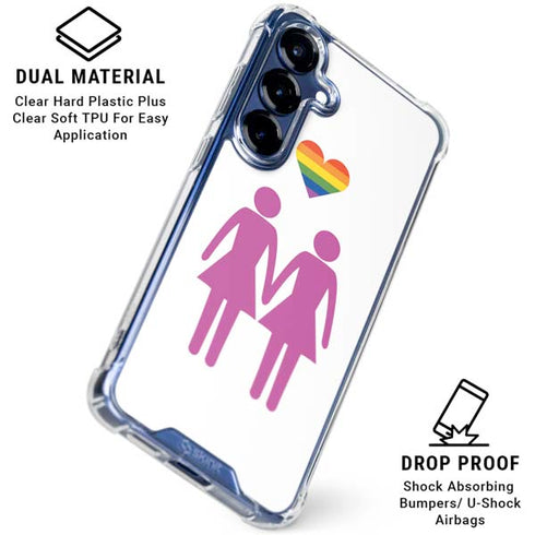 Pink Pride Galaxy S25 Plus Clear Case