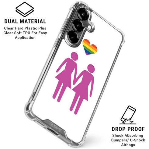 Pink Pride Galaxy S26 Clear Case