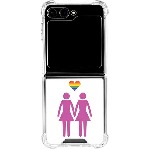 Pink Pride Galaxy Z Flip6 Clear Case