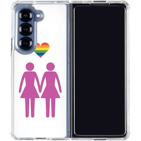 Pink Pride Galaxy Z Fold6 Clear Case