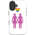 Pink Pride iPhone 16 Impact Case