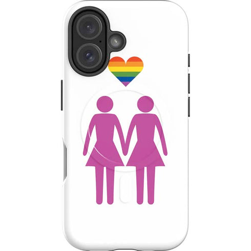 Pink Pride iPhone 16 Magsafe Impact Case