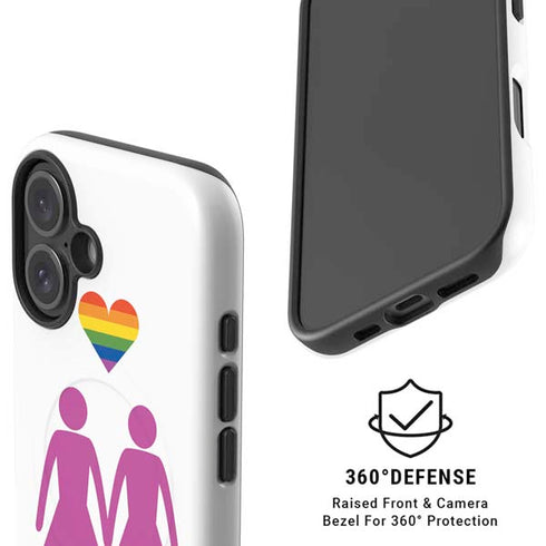 Pink Pride iPhone 16 Magsafe Impact Case