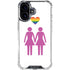 Pink Pride iPhone 16 Plus Clear Case