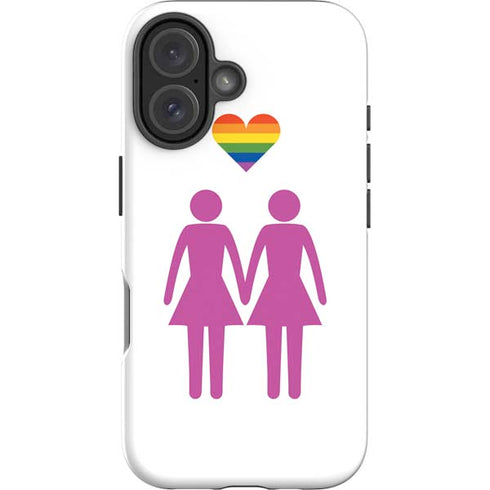 Pink Pride iPhone 16 Plus Impact Case