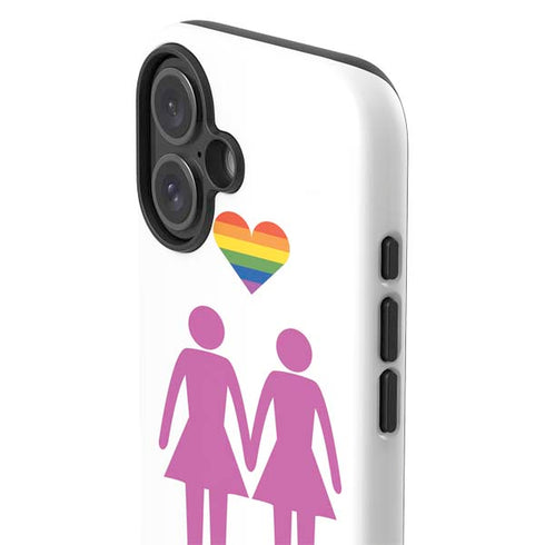 Pink Pride iPhone 16 Plus Impact Case