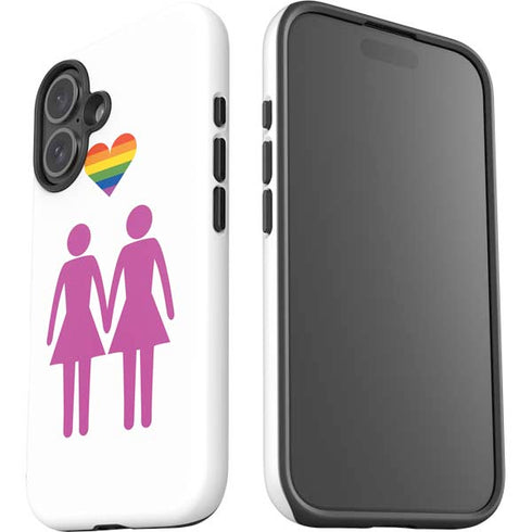 Pink Pride iPhone 16 Plus Impact Case