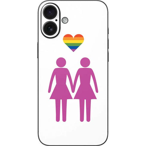 Pink Pride iPhone 16 Plus Skin