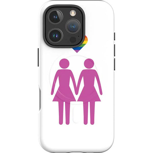 Pink Pride iPhone 16 Pro Magsafe Impact Case