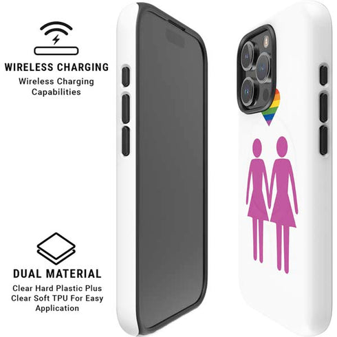 Pink Pride iPhone 16 Pro Magsafe Impact Case