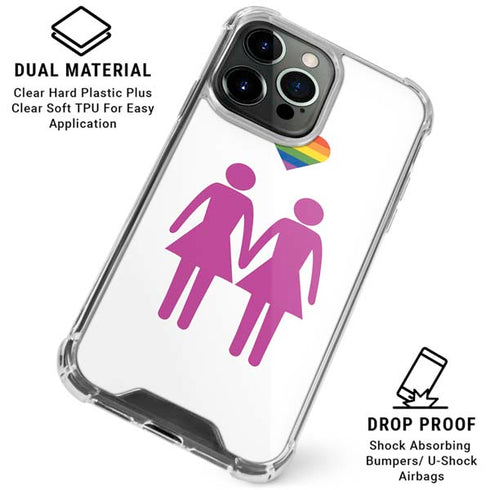 Pink Pride iPhone 16 Pro Max Clear Case