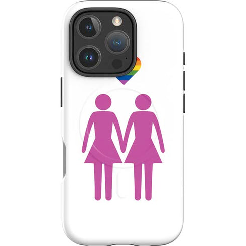 Pink Pride iPhone 16 Pro Max Magsafe Impact Case