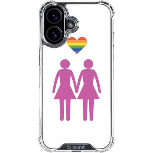 Pink Pride iPhone 17 Clear Case